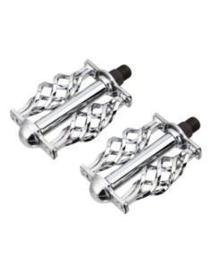 Twisted Pedals W/Cage Classic C-514 9/16 Chrome.